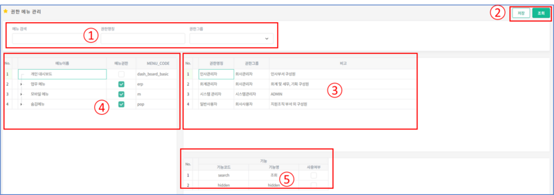 파일:권한 메뉴 관리.png